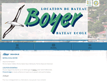 Tablet Screenshot of bateau-ecole-et-location-boyer.fr